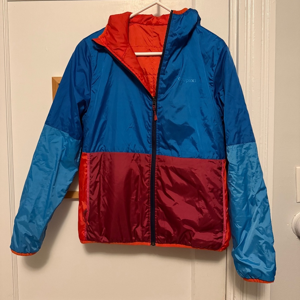 NEW Cotopaxi Women's Teca Cálido Hooded Jacket - Reversible Colorblock